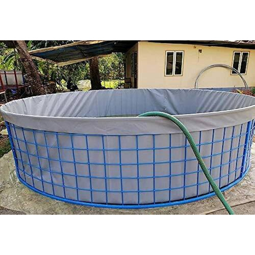 MEGATEX PVC 450 GSM  ROUND BIOFLOC FISH TANK 3 Mtr  Dai X 1.45 Height  Rs. 5400