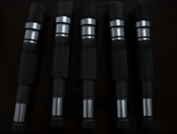 Hydraulic Pump Shaft - High-Strength MS/SS 5-12 Inches Length Powder Coated Finish 6-12 Months Warranty Silver Color