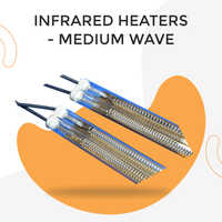 Silver / Grey Medium Wave Infrared Heaters
