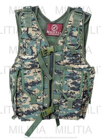 Militia Tactical Vest Cum Harness Cum Ammo Pouch Camouflage - Material: Polyester