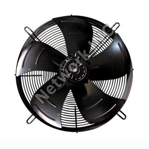 Black Ac Axial Fan With Guard Grille