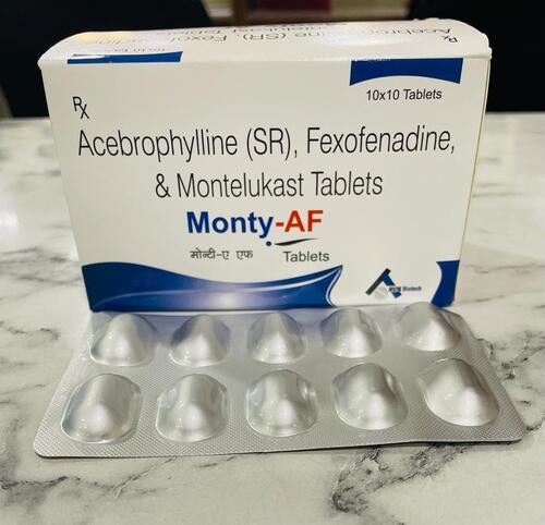Fexofenadine Hydrochloride Montelukast Sodium  Acebrophylline Sustained ReleaseTablets