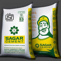 Sagar Cement - Ordinary Portland Cement 50 Kg Hdpe Sack Bag | Raw Material: Silicate, Color: White, Sand Type: Natural Sand