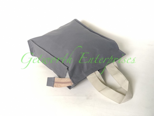 Thamboolam Bag - PVC Material, 12x10x4 inches, Gray Color | Customizable, Elegant Design, Tear Resistant, Durable Finish