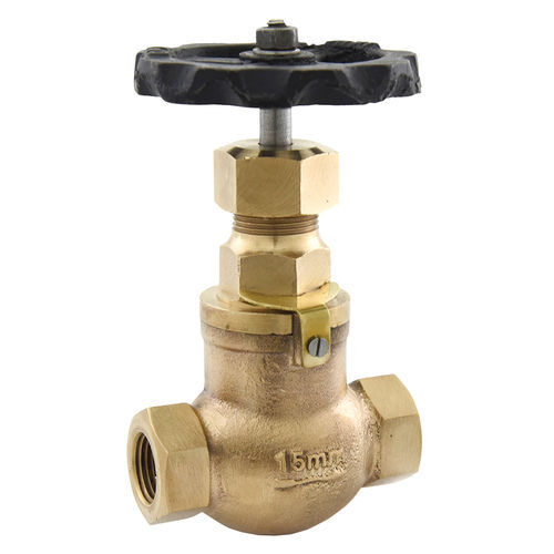 BRONZE GLOBE STEAM STOP VALVE SCREWED ENDS