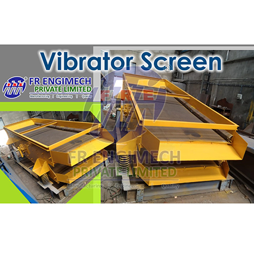 Vibrating Screen - Mild Steel, New Yellow Industrial Electric Screen | High Efficiency and Durable Design