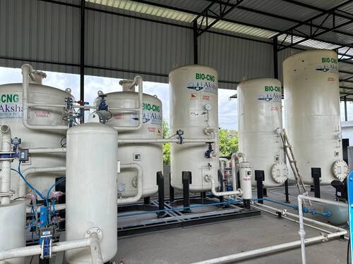 compress biogas plant