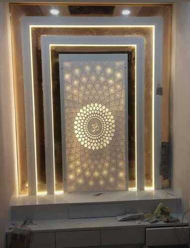 Traditional corian mandir for pooja room