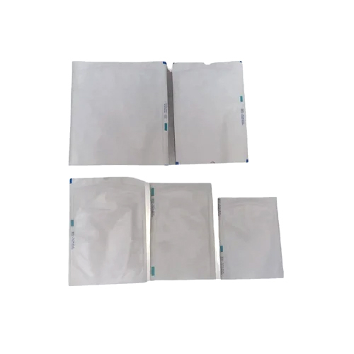 Sterilization Pouches - 5-100 cm x 5-40 cm Size, BLUE & NATURAL Color | Waterproof, Disposable, Made of PAPER + FILM