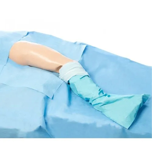 Eco HIP U Drape - 50 GSM SMS PP Material, 1.75x1.6m Size, Blue Color, Waterproof, Disposable, Unisex, Plain Drapes