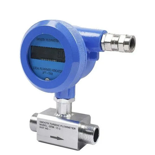 Blue Digital Water Flow Meter