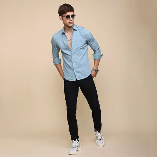 Washable Mens Plain Shirt