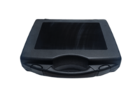 High Impact Polypropylene Tool Box - 421x290x100 Mm | Glossy Black, Customizable Foam Options, Portable Design, Button Closure