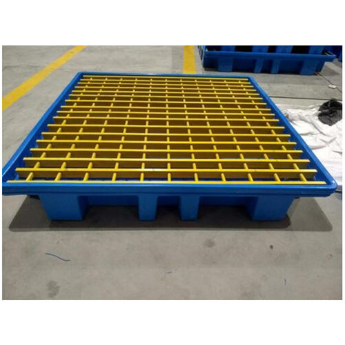 Blue/Green 4-Drum Spill Pallet