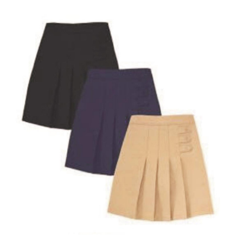 School Skirt - Denim Check and Stripe Design | Washable, Regular Fit, Girl's Size 14-42 Inch Hip Size, Durable 2.30/Denim Material