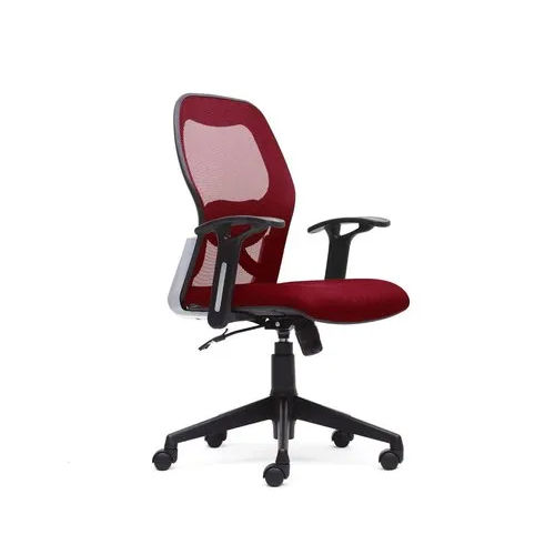 Red & Black Office Mesh Revolvingchair