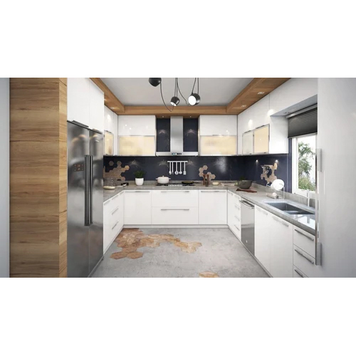 Semi Modular Kitchen Interior Services By Furnitures Land