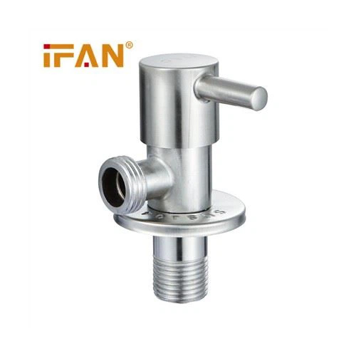 White Plumbing Angle Valve