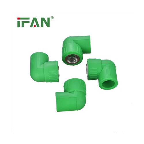 Green Brass Ppr Female Elbow