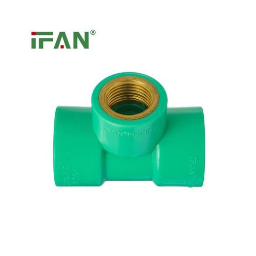 Green Upvc Brass Tee