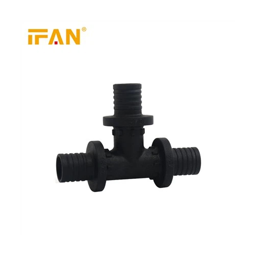 PEX PPSU Tee - Carbon Steel, Black Color , Galvanized Surface Treatment, LTZ Section Shape, Warranty Included