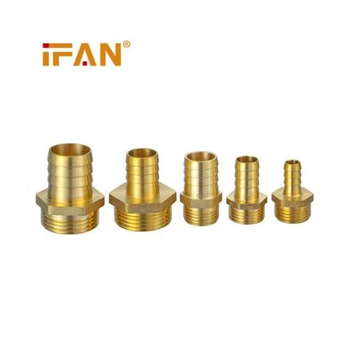 Golden Brass Gas Hose Connector
