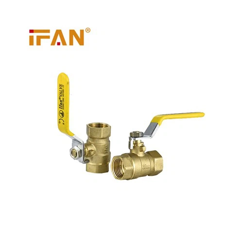 Golden Brass Yellow Gas Ball Valve