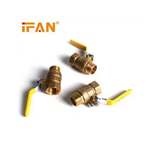 Golden Industrial Brass Gas Valve