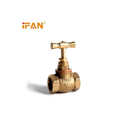 Golden Brass Double Female Bib Cock
