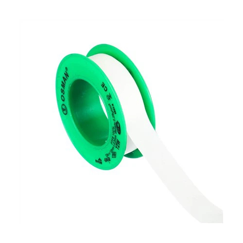 PTFE Seal Tape - Plastic Material Various Sizes Available White Color - Polished Finish Round Shape Wall Mounted Design