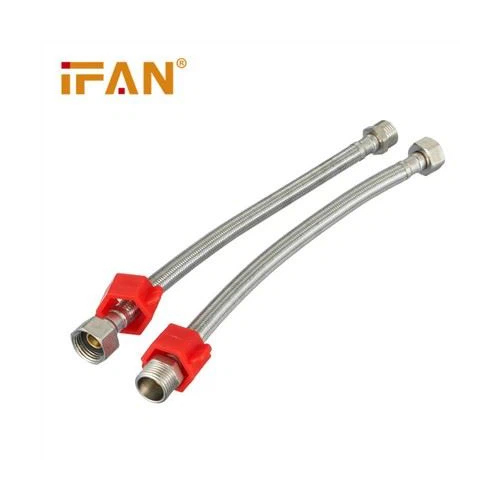 SS Flexible Hose - Stainless Steel, Different Sizes Available | Strong, Deck Mounted, Polished Finish, Round Shape