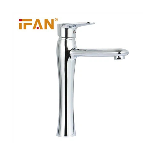 Single Basin Faucet - Polished Stainless Steel, Deck Mounted Design with Strong Round Shape and Various Size Options