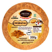 Hetal Chorafali Khakhra - 200gms Vacuum Pack | Spicy Taste With Convenient Size And Freshness Preservation
