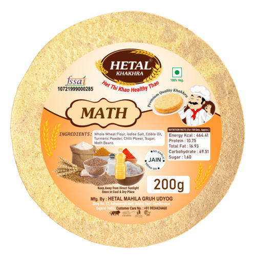 HETAL MATH KHAKHRA 200GMS VACUUM PACK