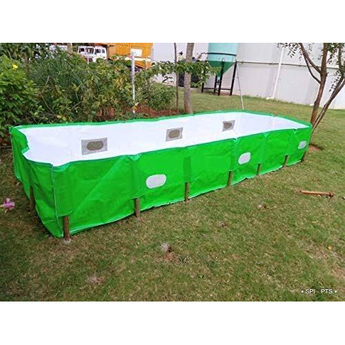 Megatex 450 GSM HDPE Organic Vermi Compost Maker Bed 10ft x 4ft x 2ft (Green)