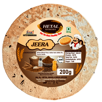 Hetal Jeera Khakhra Vacuum Pack 200gms - 500 Gms | Made With Quality Jeera, Perfect For Snacking And Pairing With Meals