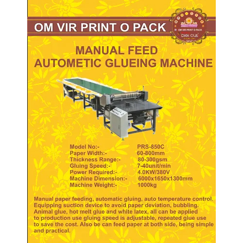 Manual Feed Automatic Gluing Machine