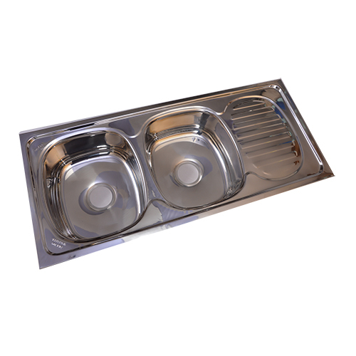 Double Bowl with Single Drain Sink