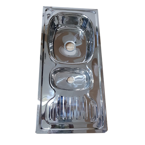 One And Half Bowl with Drain Board Glossy Finish