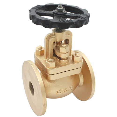 BRONZE AUXILIARY STEAM STOP VALVE FLANGED ENDS (TABLE-F)