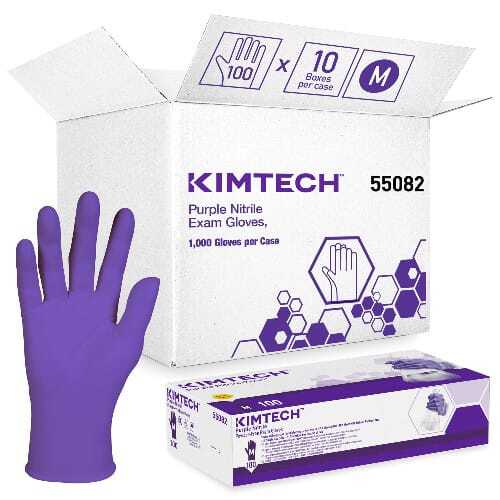 Plain Kimtech Purple Nitrile Gloves