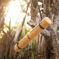 Topaz Yellow  Cotton Yoga Mat Design: Modern