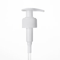 24/410mm White Plastic Lotion Pump - Plastic Material, 24mm Size, White Color | Compatible With Various Bottles, Customizable Colors, High Quality
