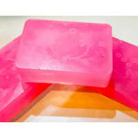 Strawberry Soap - Solid Form, 100gm | Medicated, Paraben Free, Handmade, Unisex, Pink Color, Fruity Fragrance, Middle Soap Foam
