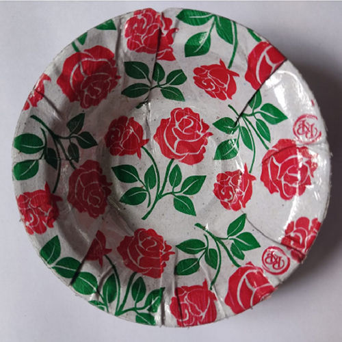 Rose And Leaf Printed Disposable Bowl