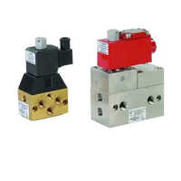 Silver 5 Way Pilot Operated Solenoid Valve
