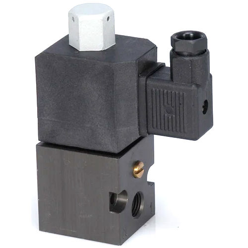 Black 3 Port Low Power Namur Solenoid Valve