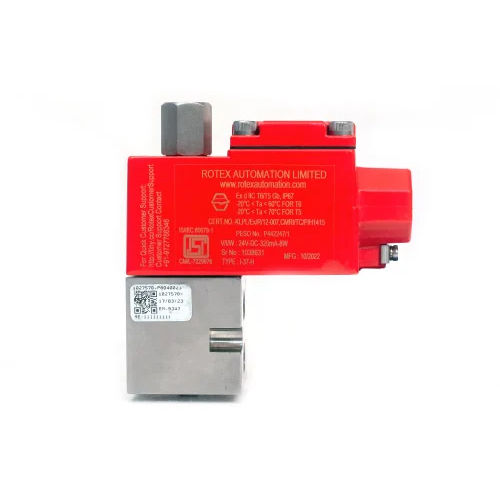 Red 3 Port Solenoid Valve 24Vdec Aluminium