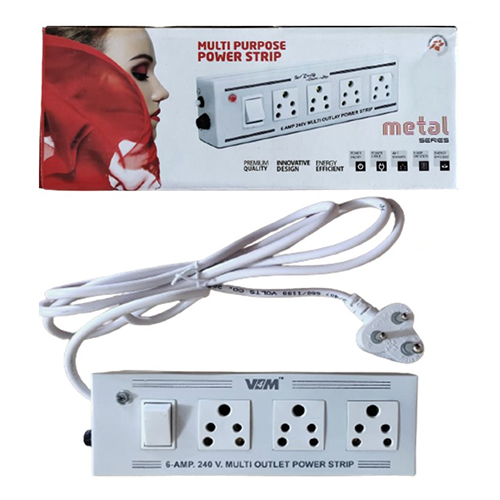 240V 3 in 1 Metal Power Strip