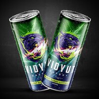 Vidyut Energy Drink - 250ml Can, Plant-based Caffeine, Sweet Taste - Eco-friendly, No Artificial Sweeteners Or Additives, Boosts Focus & Alertness